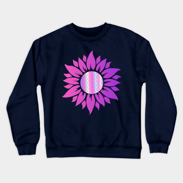 Mermaid And Sunflower Face Mask, Mermaid And Sunflower Mask. Crewneck Sweatshirt by DakhaShop